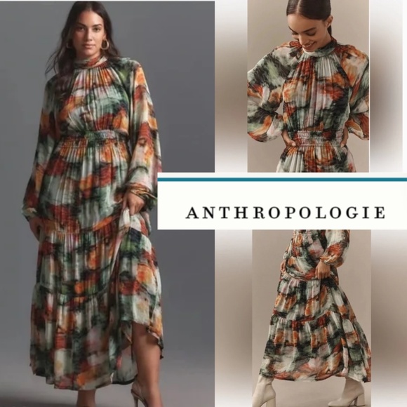 NEW Anthropologie  Somerset Maxi Dress , XXS, GD1191 - Picture 1 of 7